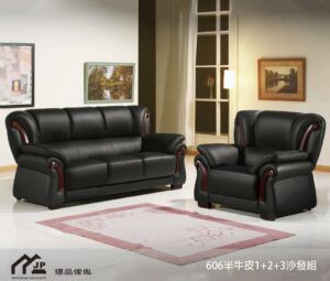 台灣製造＊安格列半牛皮1+2+3沙發組